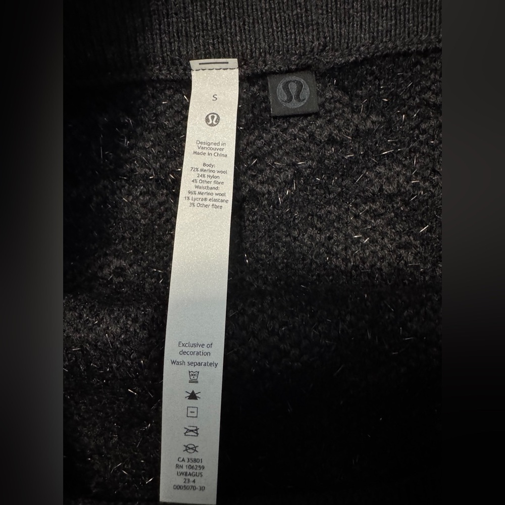 Lululemon Wool-Blend Jacquard Mini Skirt in Knit Leopard Graphite Grey Black - Picture 11 of 11